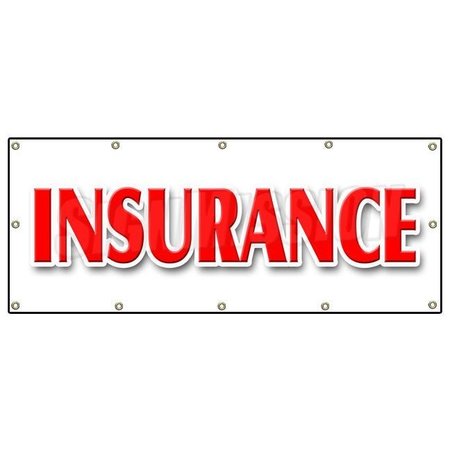 SIGNMISSION INSURANCE BANNER SIGN life casualty auto broker agent sales high risk B-120 Insurance